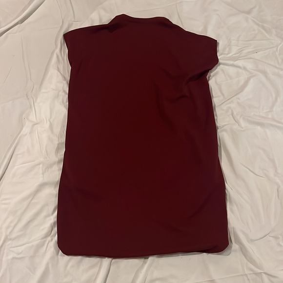 VINCE super cute burgundy maroon tunic dress size medium - Picture 5 of 8